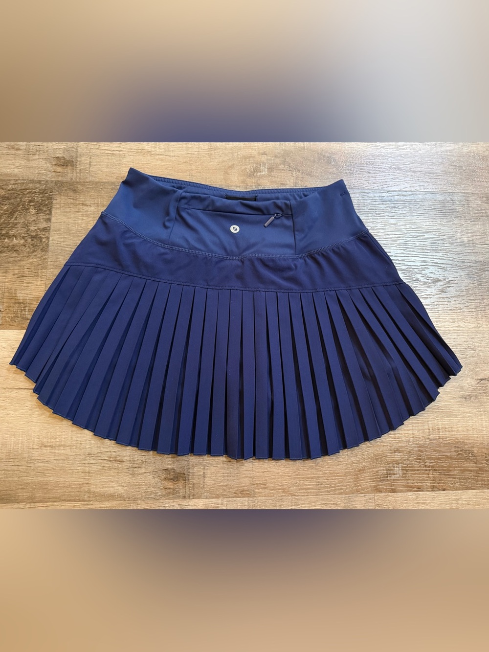 Baleaf Navy Blue Active Pleated Skort Skirt Medium Golf Tennis Pickleball - Picture 8 of 12